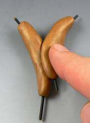 Molded clay on wire